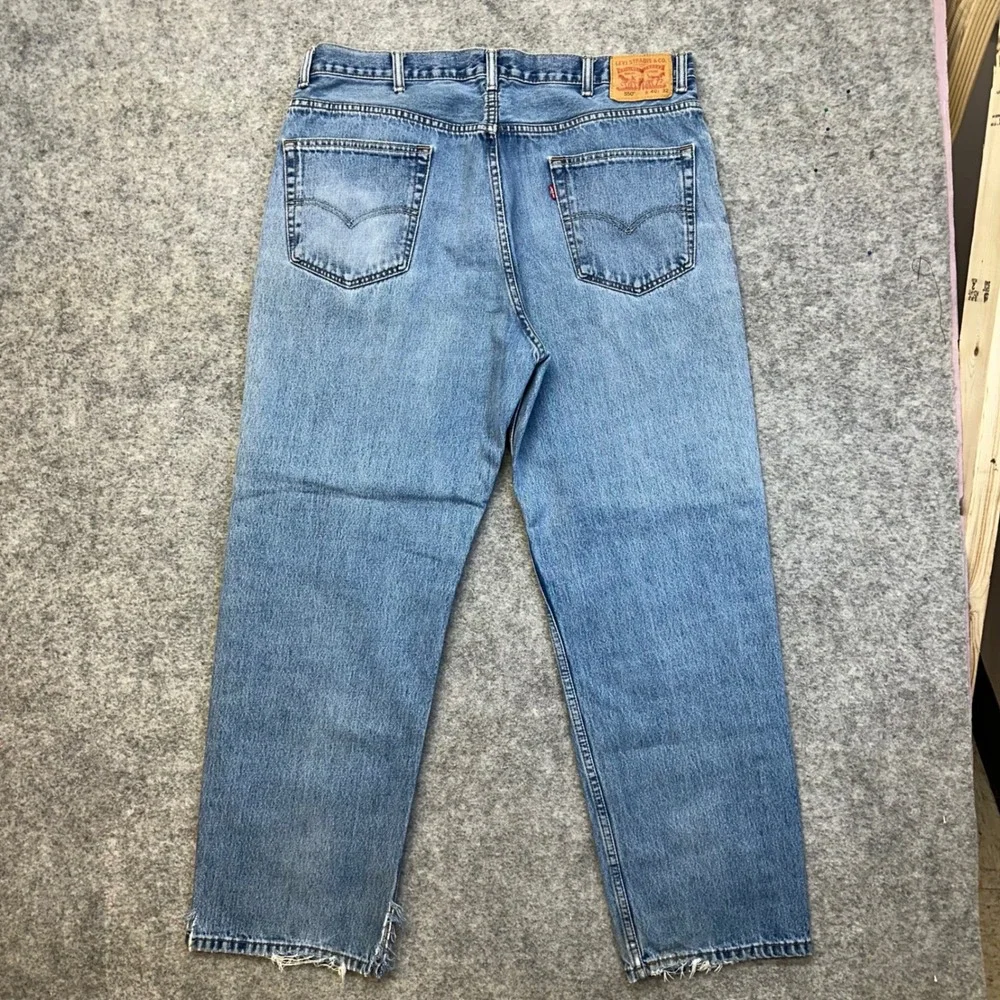 Lot of 3 Levi's 550 Relaxed Fit Jeans Men's 40x32 Blue Black Denim Work Pants